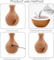 Mini Air Humidifier Ultrasonic USB Aroma Wood Grain-LED Light- Different Designs. 