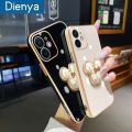 dienya For Samsung Galaxy A10 Case Cartoon Mickey Bracket New Design Plating Casing Full Lens Cover Camera Shockproof Back Cover Soft Protection Cases. 