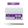 【Aesth Diary Store】Dental Flame Round White Stone Polisher Burs for Polishing Dental Clinic Metal Resin Porcelain. 