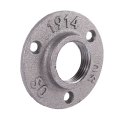 1 Inches Malleable Cast Iron Pipe Flange, Industrial Pipe Flanges for Threaded Black Pipes and Fittings 4 Pcs. 