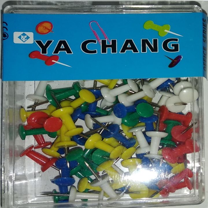 Push Pins / Imported Pins / Notice Board Pins / Office Thumb Tack / Map Pin ( 1 Pkt)