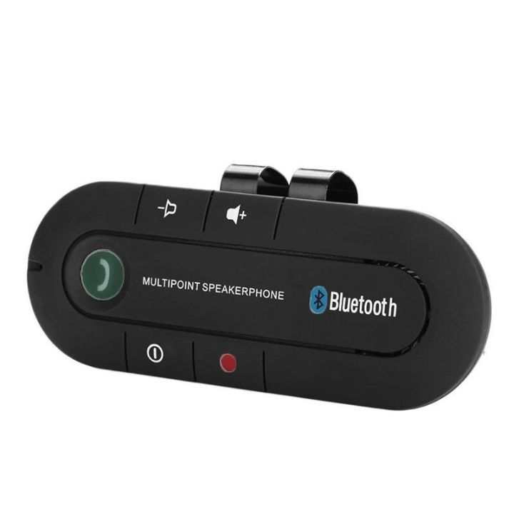 thumbnail image 2 of Bluetooth Hands Free Car Kit Speakerphone Sun Visor Wireless Speaker Phone Black 2 of 11