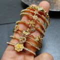 Wando 20 Styles Dubai Gold Color Baby Bangles For Kids Baby Promotion Sale Child Birthday Gifts Children'S Bracelets. 