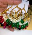 2pcs, Metal UV Resin Jhumka Earrings / Bezel/ Jhumka Base, about 50mm, DIY Customize Art & Craft.. 