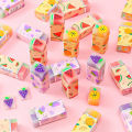 Kawaii Fruit Watermelon Lemon Eraser Rubber Correction Supplies School Stationery Erasers for Student Prizes Gift Stationery. 