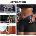 Sauna Shorts Heat Trapping Fabric Slim Fit Corset Sweat Shorts Shapewear. 