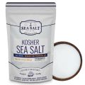 Kosher Sea Salt, Fine Grain Kosher Salt, Replacement for Table Salt, Non-Iodized, All-Natural, No Additives (14 oz Bag) - Sea Salt Superstore. 