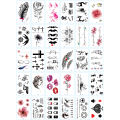 30 Sheets Waterproof Temporary Tattoo Stickers Body Art Water Transfer Tattoos - I. 
