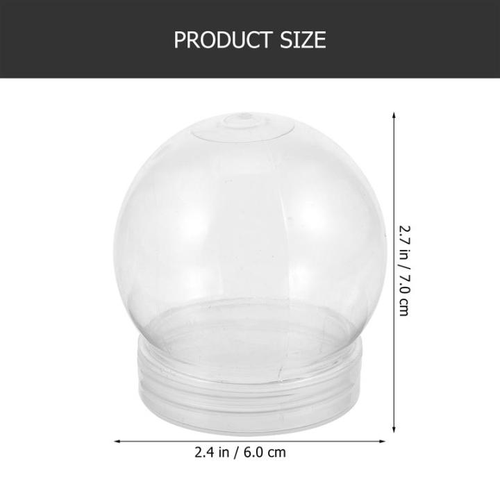 Globe Snow Water Globes Diy Plastic Jar Dome Clear Flower Kit Cover Empty Fillable Display Favor Preserved Kids Your
