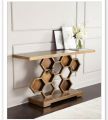 Honeycomb Console Golden Golden metal console table ss pvd marble top. 
