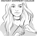 KIDS Colorista Hair Makeup Shimmer White Gold Temporary Brunette Hair Colour 30ml. 