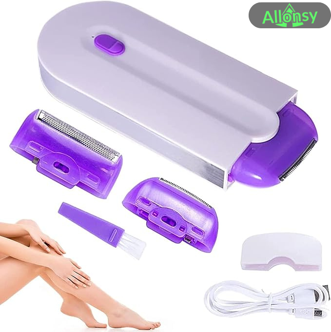 Laser Hair Removal Machine, Painless Hair Remover, Smooth Hair Eraser, Apply to Any Part of The Body, Hair Remover for All Skin Types, Electric Hair Remover USB Charging