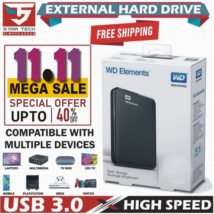 USB 3.0 Portable External Hard Drive 1TB 1000GB 750GB 640GB 500GB 320GB 250GB 160GB 120GB 80GB Portable Hard Disk