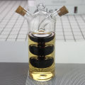 Double Layer Sauce Oil Bottle 2 In 1 Vinegar Glass Bottle Seasoning Bottles Jars Podazz. 