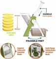 Mandoline Slicer Safe Vegetable Cutter Chopper with Multi-Adjustable Settings. 