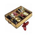 Under Bed Shoes Organizer - Brown. 