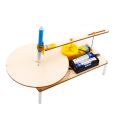 DIY Creative wooden electric plotter Drawing Robot STEM Kids Model Automatic Painting Science Electronics Kits Experiment. 