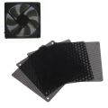 5Pcs/Set 120Mm Cuttable Black PVC PC Fan Dust Filter Computer Case Cooler Dustproof Mesh Cover PC Cooling Accessories. 