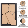 Customized Moon Shape Photo Frame for Wall Display Holds 16 Pictures Personalized Gift in 7x9 and 10x14 Sizes Black MDF. 
