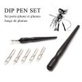 Stationery Set Manga Pen Dip Calligraphy Drawing Tool 4 Nib sat. 