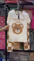 BROWN TEDDY BEAR PRINTED LADIES NIGHT DRESSES FOR GIRLS & WOMENS ( TLF 33). 