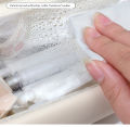 Transparent Pen Bag Ins Style Milk Salt Portable Storage Bag / Waterproof Large Capacity High Color Value Stationery Storage Box 1Pcs. 