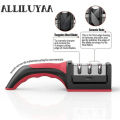 Title: Kitchenly 4-in-1 Professional Knife & Scissor Sharpener – Adjustable Manual Sharpening Tool. 