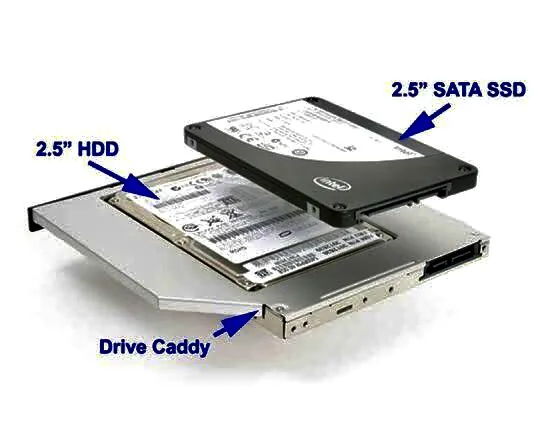 Cd Rom Replacing Laptop Hdd With Ssd Second HDD/SSD Caddy
