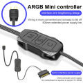 Mini ARGB Controller Powerful 5V 3Pin to SATA Illuminating Board ARGB Controller. 