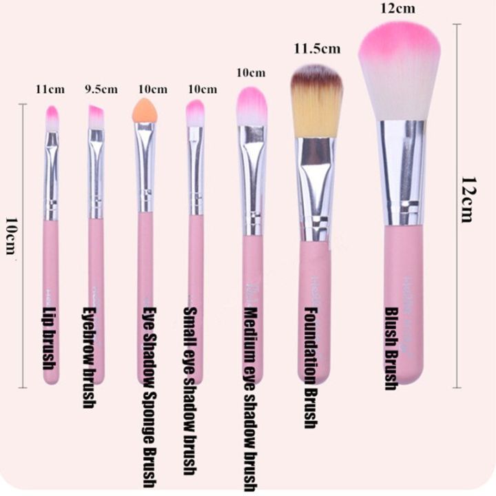 Cute%20Hello%20Kitty%207%20Makeup%20Foundation%20Powder%20Eye%20shadow%20Brushes%20Set%20-%20Image%205