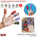 Pack of 5 Finger Puppets For Kids Hand Puppet Animal Learning Toy, Toddlers Rubber Toys For Baby Girl & Boy Finger Rubber Finger Puppet Toys Gifts For Children Story Telling Toys. 