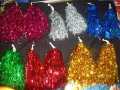 11pcs Multicolor Foil Cheerleader Pom Pom for kids elder women men use birthday party sports matches school college game party Cheer Dance Party Dress Sport Poms cheerleading. 