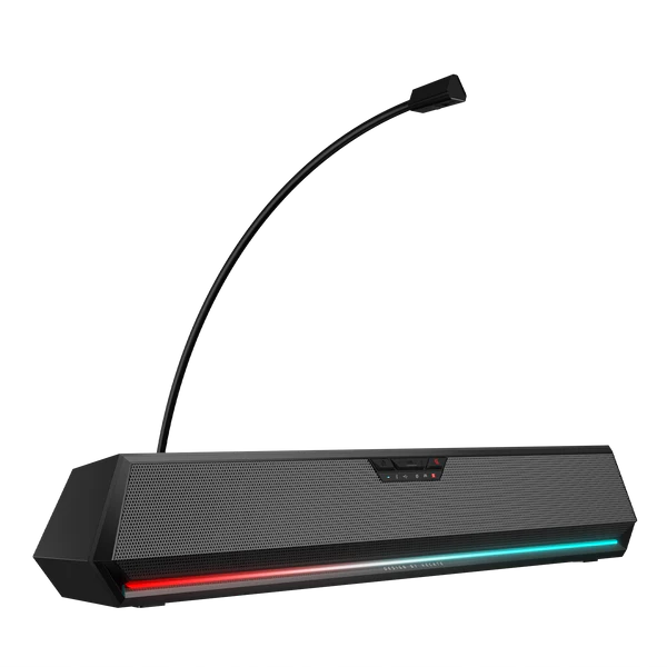 Edifier Hecate G1500 Bar Soundbar PC Gaming, RGB Illuminated, Detachable Microphone, 7.1 Surround Sound 4 Drivers with Deep Bass, Bluetooth 5.3 USB A 3.5 mm Audio Jack | Edifier G1500 Gaming sound Bar With Mic and Aux Output with Bluetooth and USB Powered