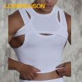 Men Tank Top Men's Street Fashion Stylish Comfortable Quick-drying Sleeveless Vest Two-piece Layered Tank Top. 