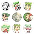 Yotsub Koiwai Summer Anime Button Pin Yotsuba With The Headset Kawaii Brooch Badge Bag Accessories Fans Collect Friends Gift. 
