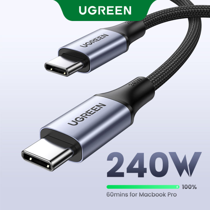 UGREEN 240W USB C To USB Type C Cable Ultra Fast Charging Cable PD 240W Fast Charger 5A USB For Samsung Galaxy S25 S24 Ultra A iPhone 16 Max Pro OPPO Reno 12 Find N Xiaomi 15 14 Pro Redmi K70 60 Pro Huawei Mate 70 60