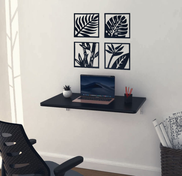 Premium Wooden Wall Art – Set of 4 Nature-Inspired Decorative Panels (6 ...