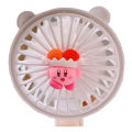 The new cute star Kirby watch fan is portable and windy, ultra-silent dormitory small fan charging. 