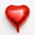 5 Pieces Large Red & Golden Heart Foil Balloons 18 Inches. 