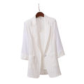 bellylady Women Summer Coat Cotton Linen Medium Long Loose Suit. 