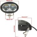 2 LED 20W Ultra Bright Long Range 4D Lens Oval Projector Fog Light Spot LED Light Off-Road Driving Lights for Motorcycle Bike Car and other Vehicle 1 PC. 