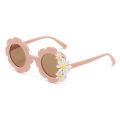 Korean 2024 New Children Sunglasses Daisy Round Cute Sun Glasses Boys Girls Ultraviolet-Proof Baby Sunglasses Lovely Eyeglass. 