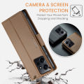 lthmy for Xiaomi Redmi Note 12 4G PU Leather Kickstand Wallet Magnetic Closure Flip Case Cover. 