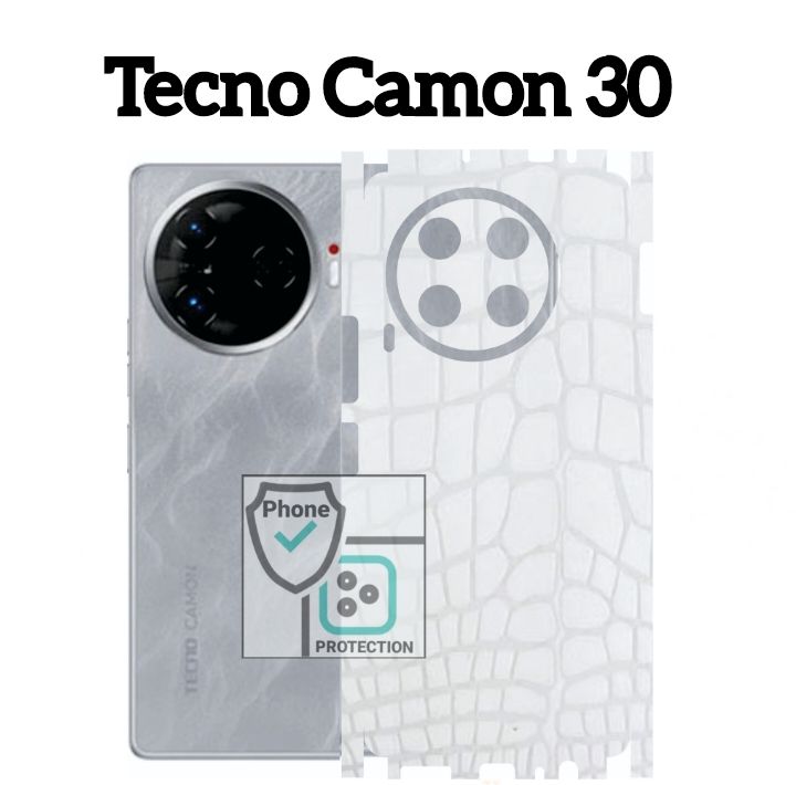Tecno Camon 30 BACK 360 premium Protection Skin Wrap full cover Premium Quality paper skin wrap sheet for tecno Camon 30