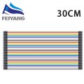 Male to Male (MM) 40pcs Dupont Jumper Wire DIY Experiment Breadboard Rainbow 40p Wires Cable 10cm 20cm 30cm for Arduino. 