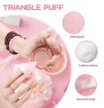 Triangle Powder Puff Face Soft Triangle Makeup Puff Velour Cosmetic Foundation Blender Sponge Beauty Makeup Tools. 
