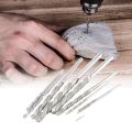 10 Pieces Diamond Drill Bits Set Twist Diamond Tip Drill Bit Heavy. 