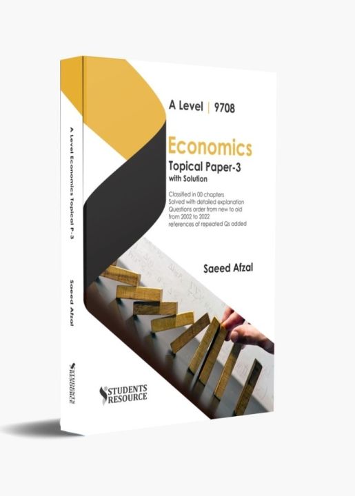 A Level Economics 9708 Paper 3 Topical with Explanation | 2002-2022 | Syllabus 2023-2025 | Saeed Afzal