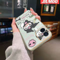 JIUMOO For iPhone 11 11 Pro 11 Pro Max Case Cartoon Cute Kuromi Pattern Soft Luxury Plating Phone Cases Edge Pattern Design Shockproof Shell Full Cover Camera Protection Casing. 