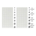 New Nose Ring Jewelry Dermal Anchor Top Sticker Fake Belly Eyebrow Lip Piercing Non Piercied Earring Stud Set. 